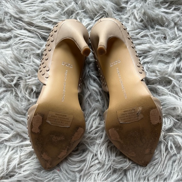Sz 6 ⭐️ French Connection d’orsay heels — beige and studded - Picture 5 of 10
